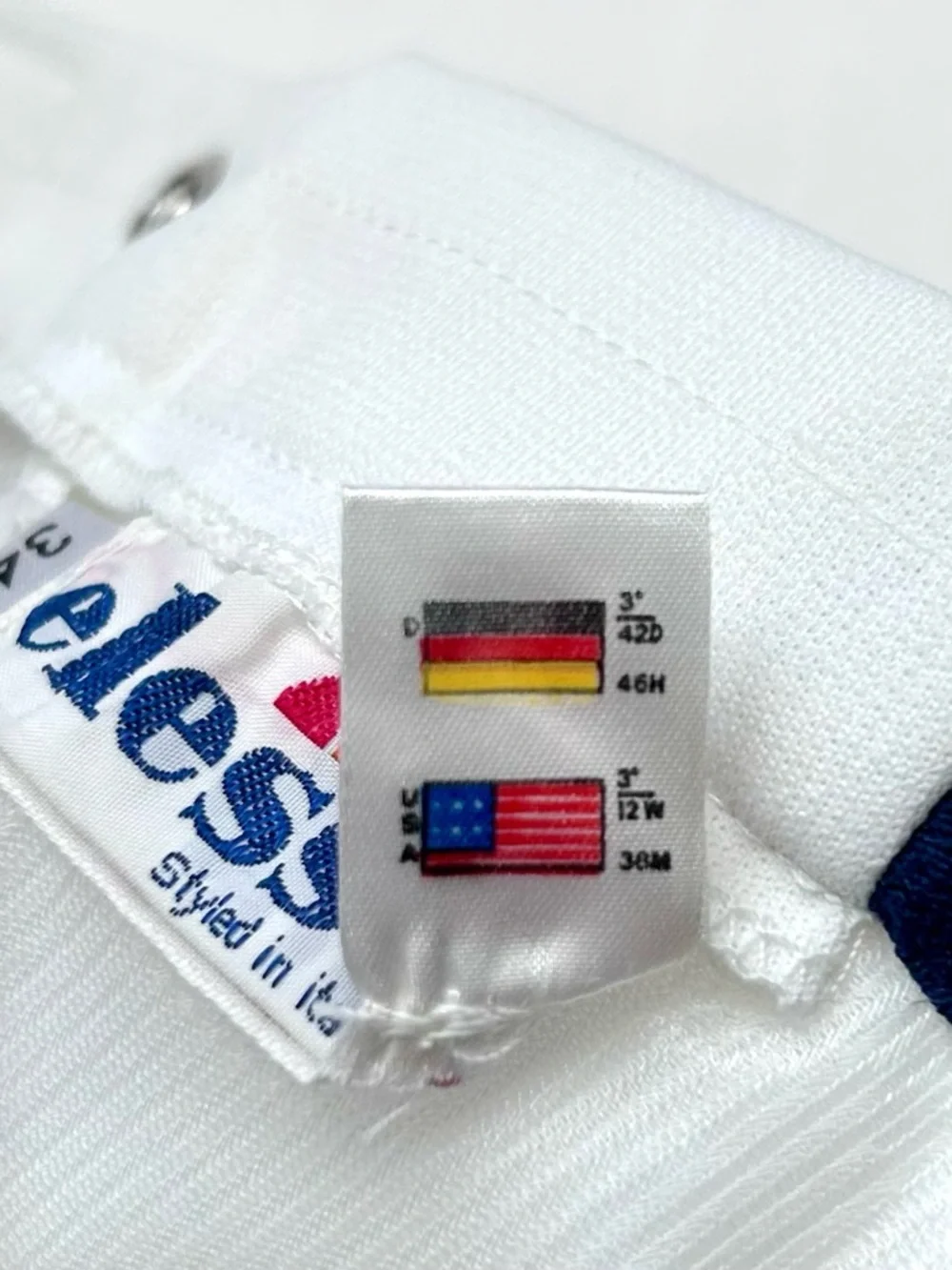 Vintage 70s 80s Ellesse White Tennis Shorts GOAT Terry Size 34 NWT Dead Stock